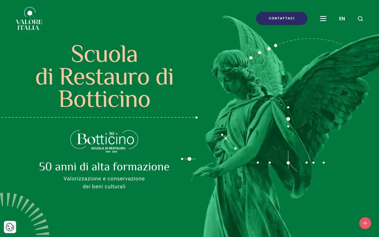 الموقع الإلكتروني لـ Scuola di Restauro di Botticino