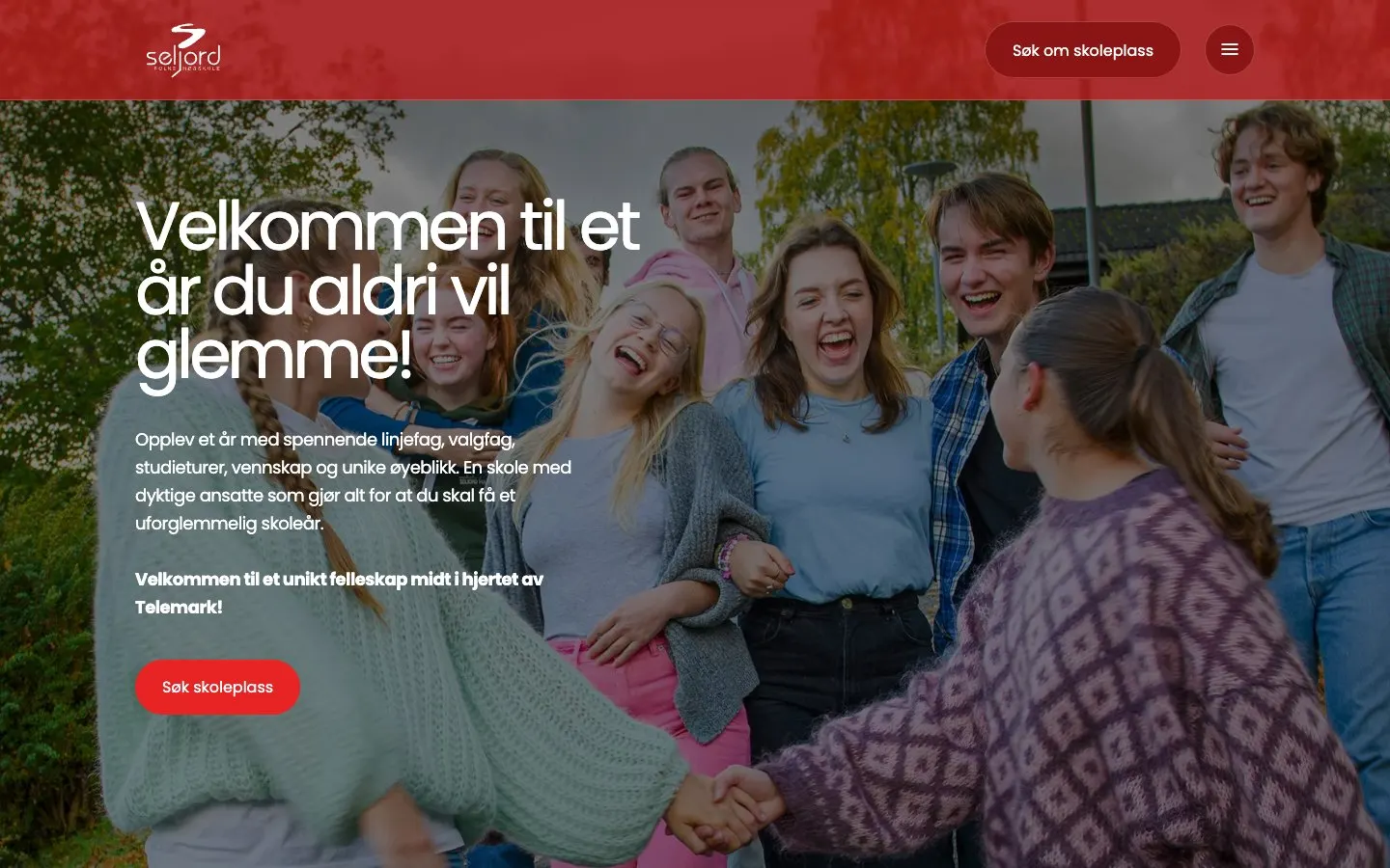The website of Seljord Folkehøgskule