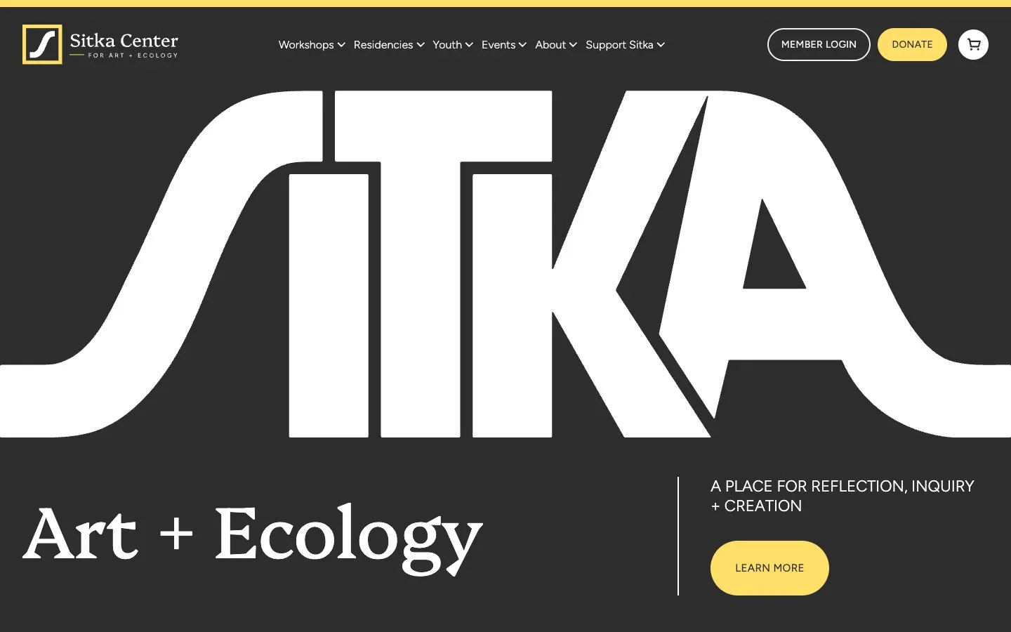 Il sito di Sitka Center for Art and Ecology