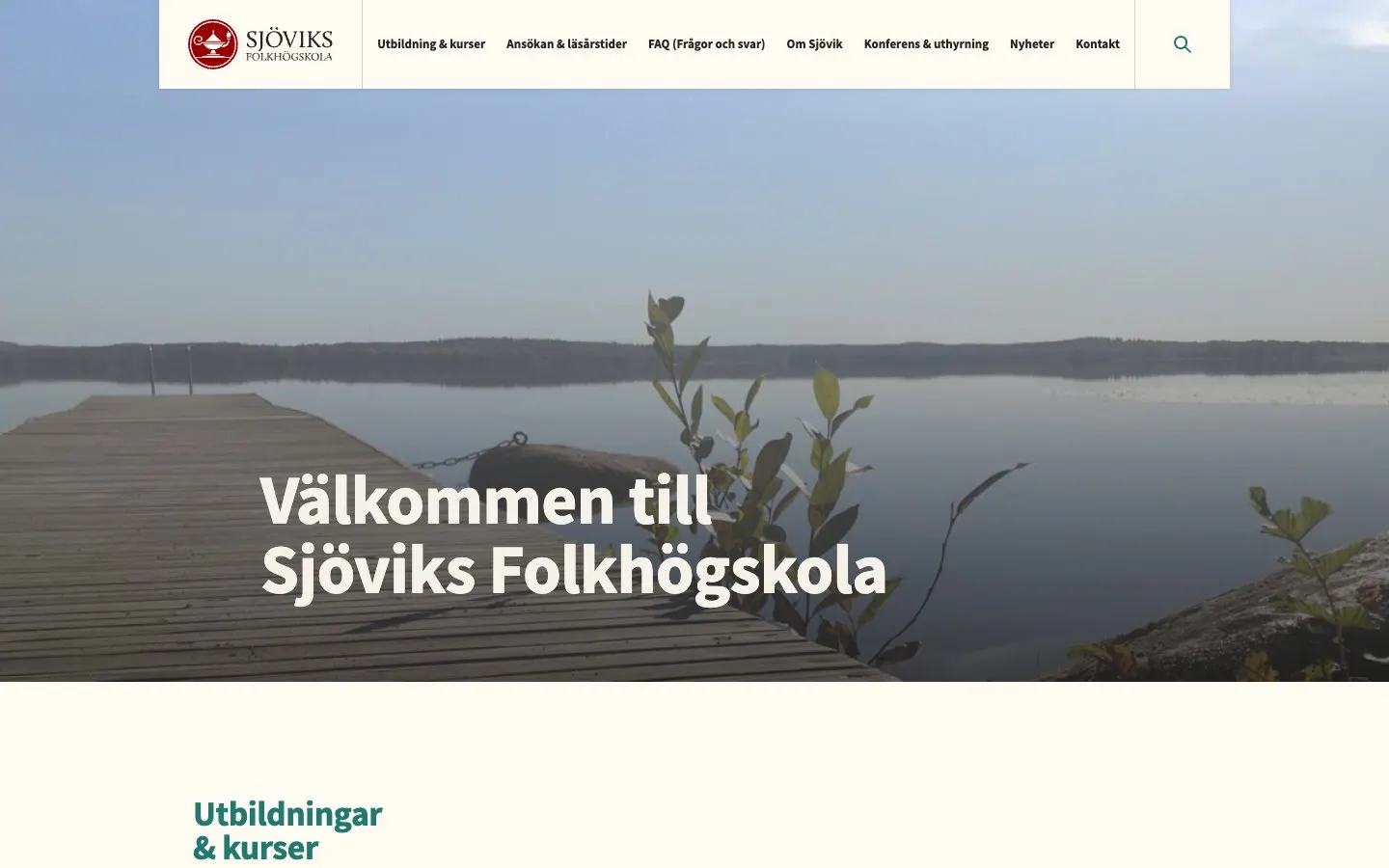 Il sito di Sjöviks folkhögskola
