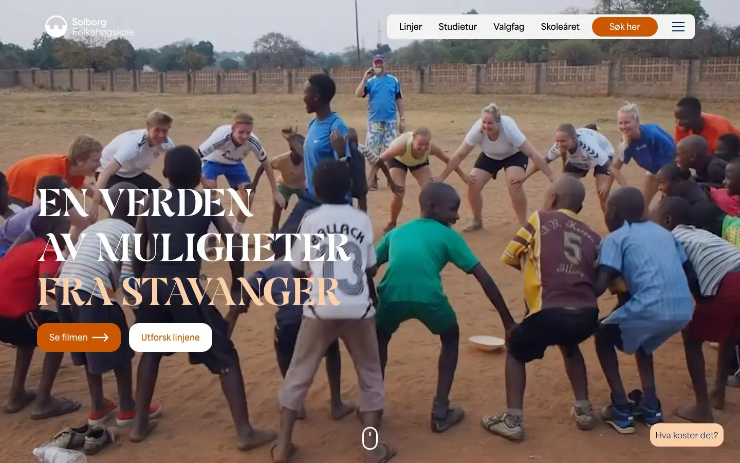 The website of Solborg folkehøgskole