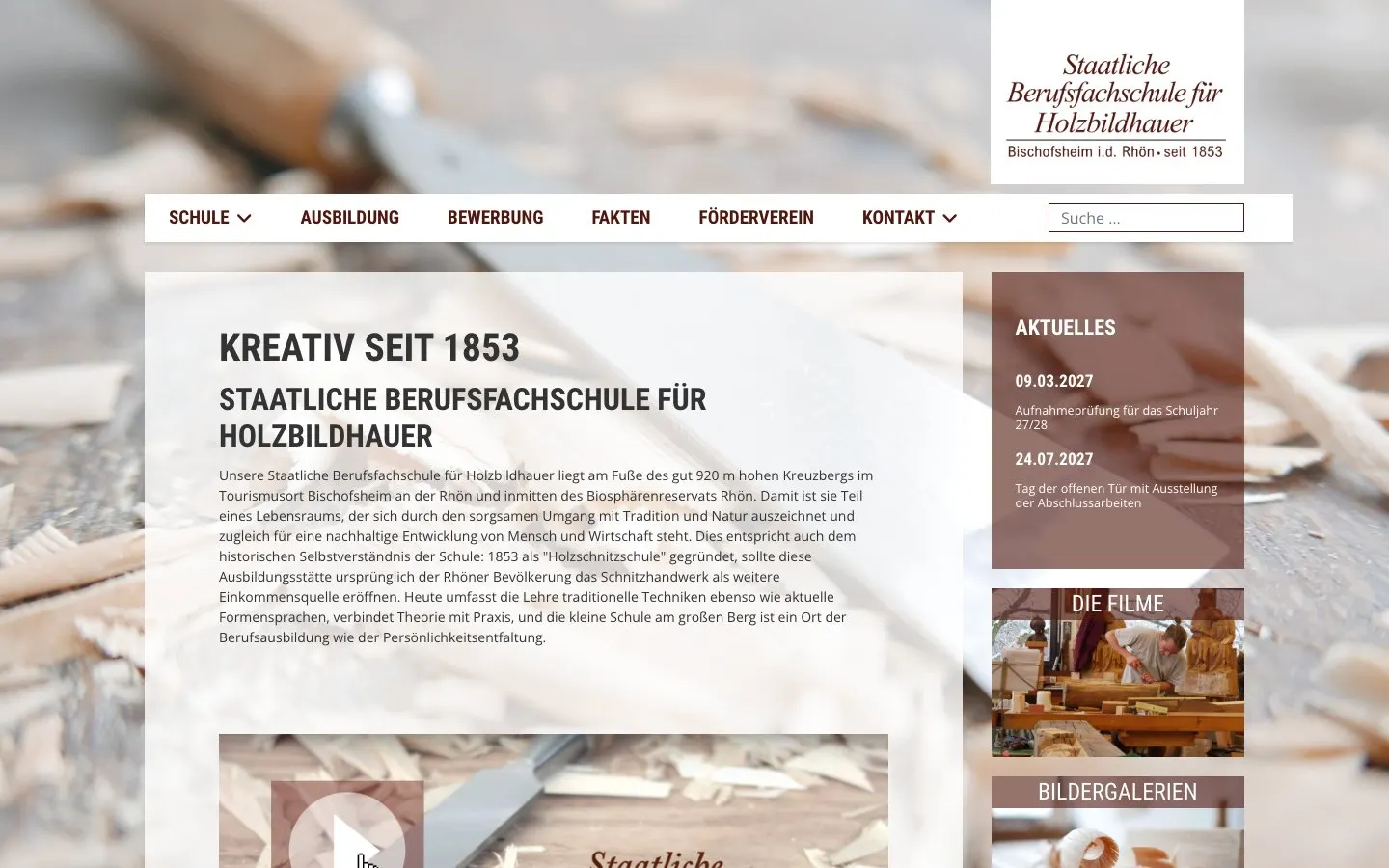Il sito di Staatliche Berufsfachschule für Holzbildhauer Bischofsheim