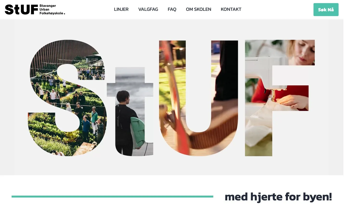 The website of Stavanger Urban Folkehøgskole (StUF)