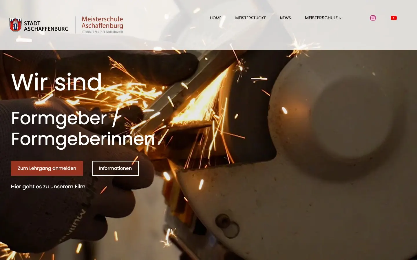 The website of Steinmetzschule Aschaffenburg