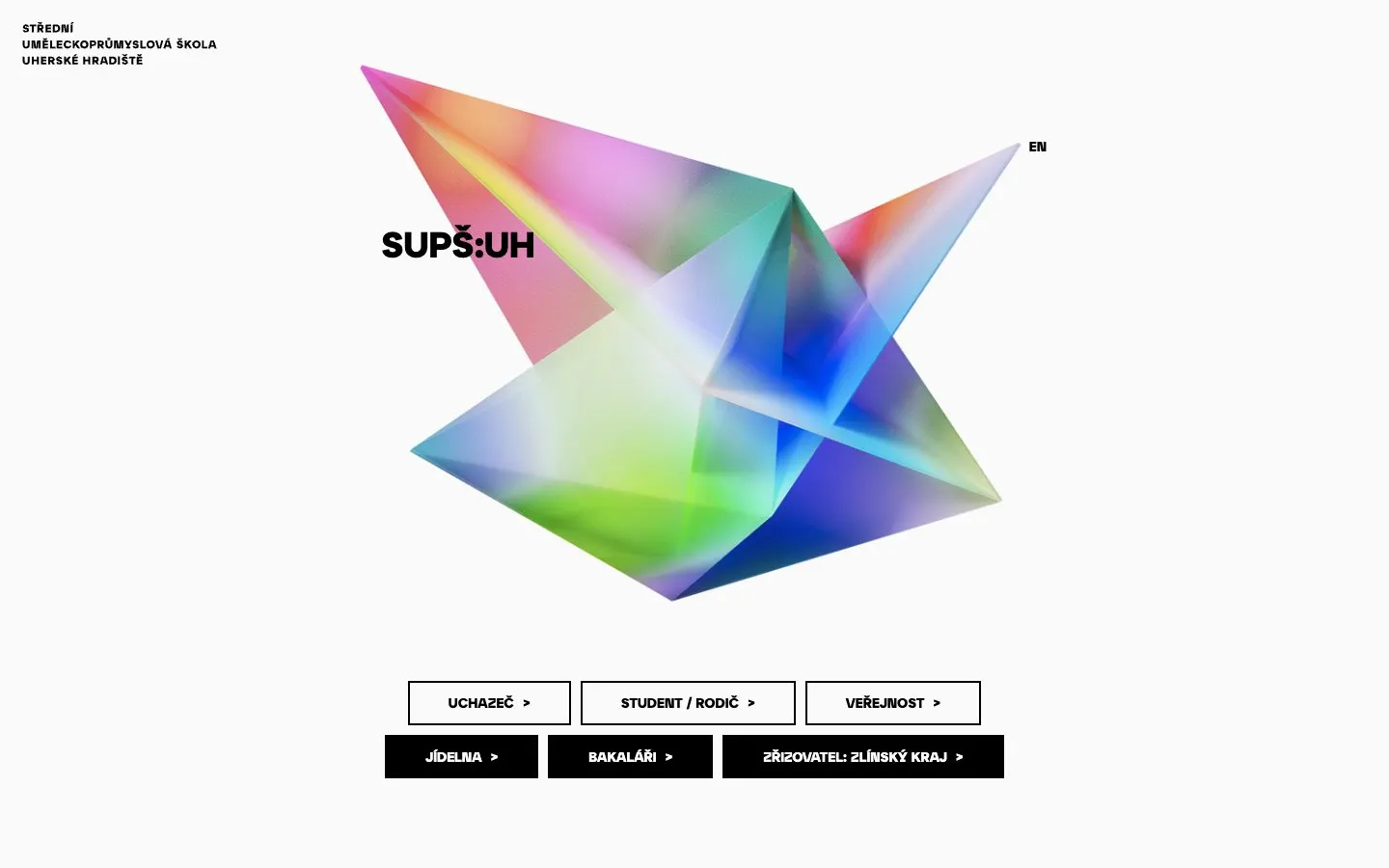 The website of SUPŠ Uherské Hradiště