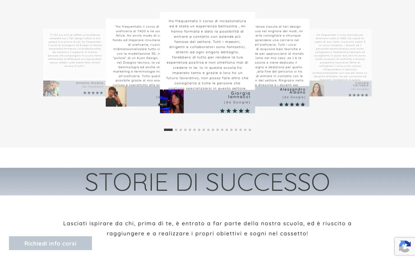 El sitio web de TADS – Tarì Design School