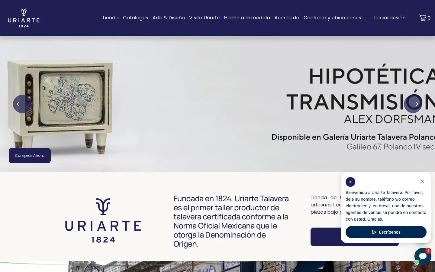 The website of Uriarte Talavera