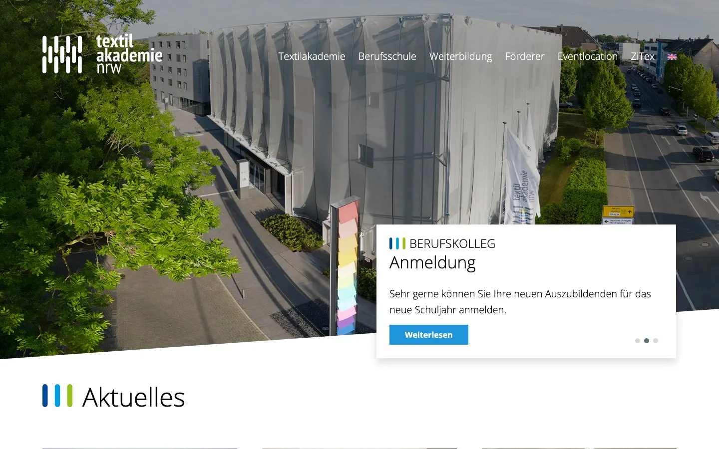 Il sito di Textilakademie NRW