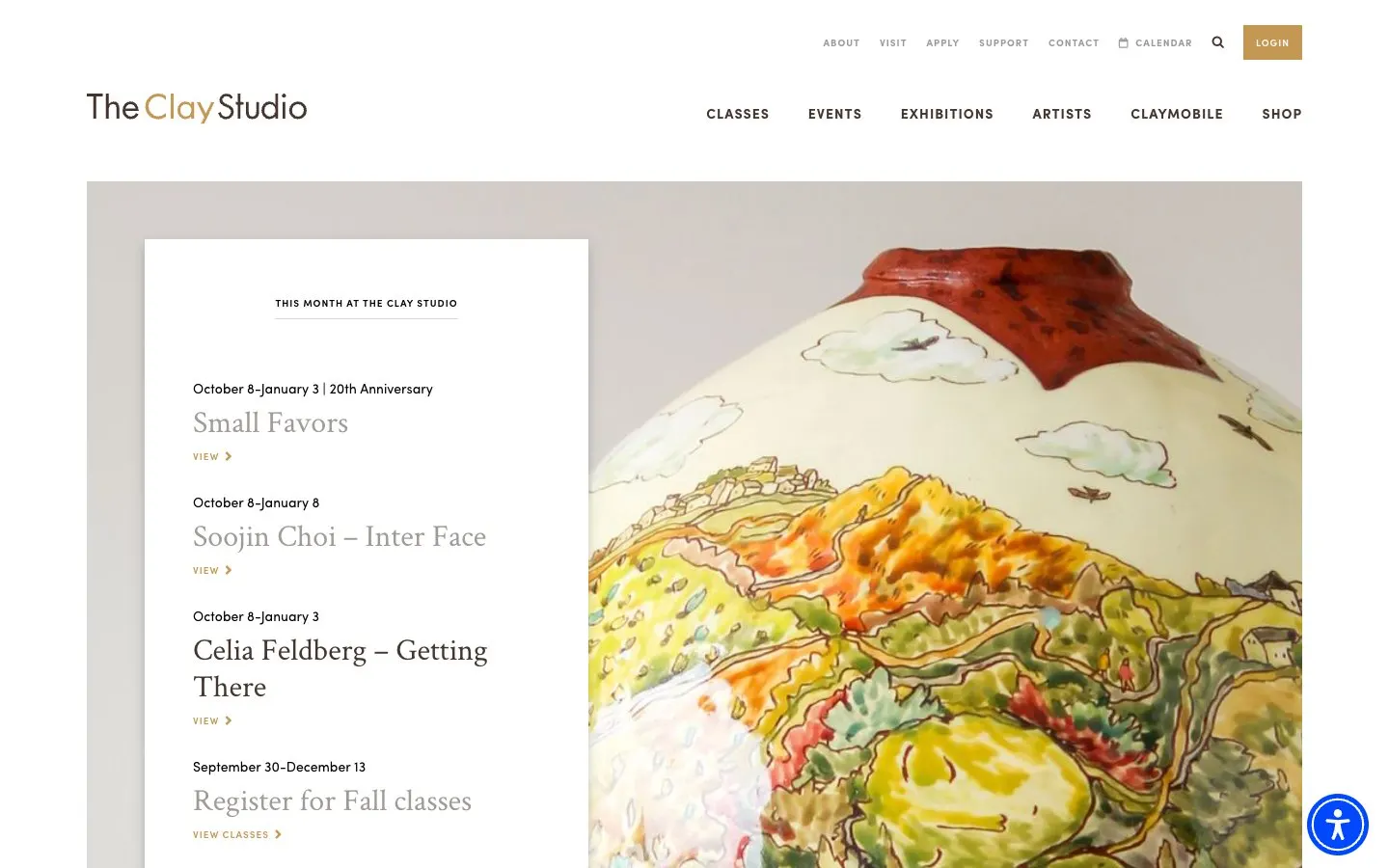 Il sito di The Clay Studio