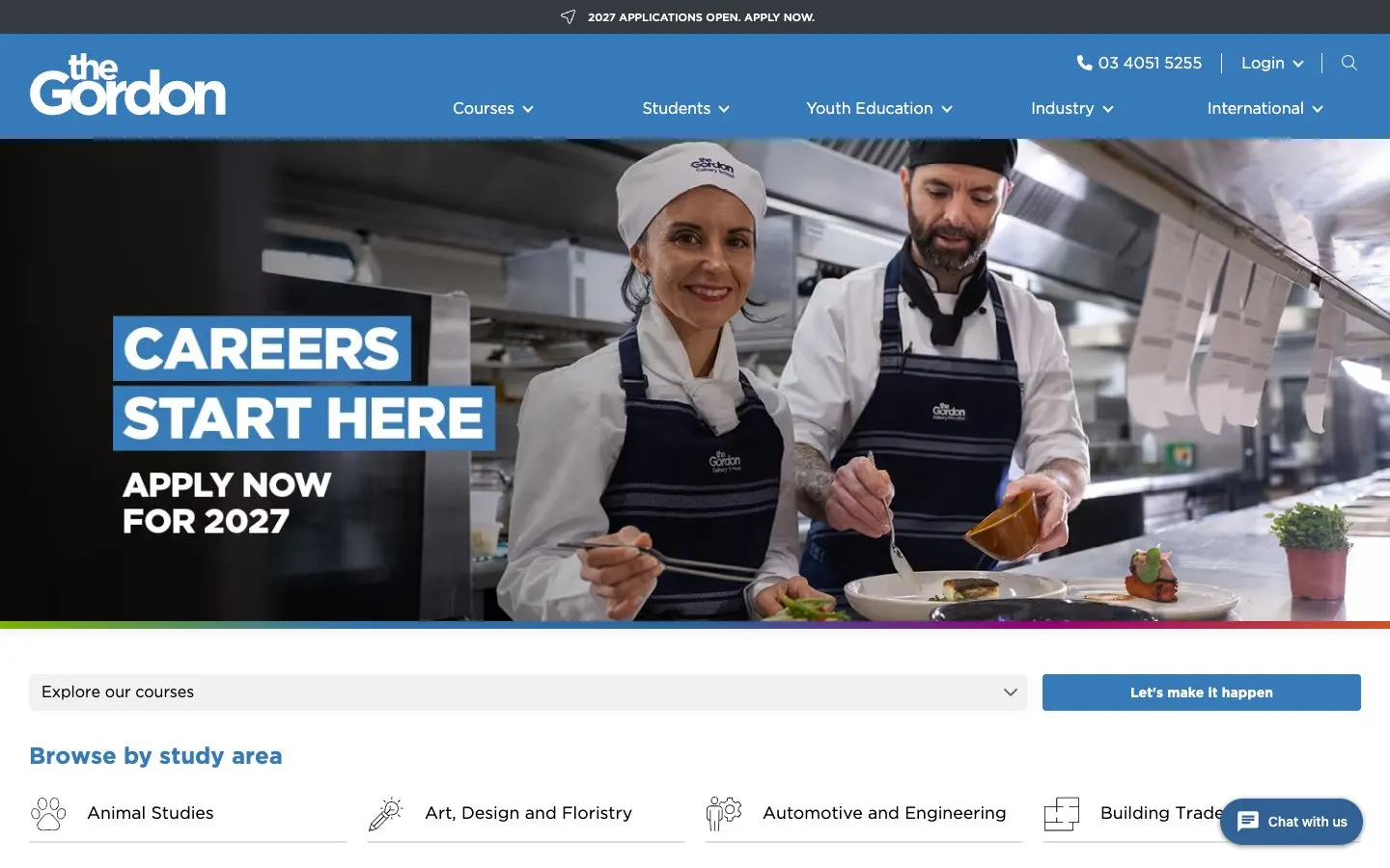 Die Website von The Gordon