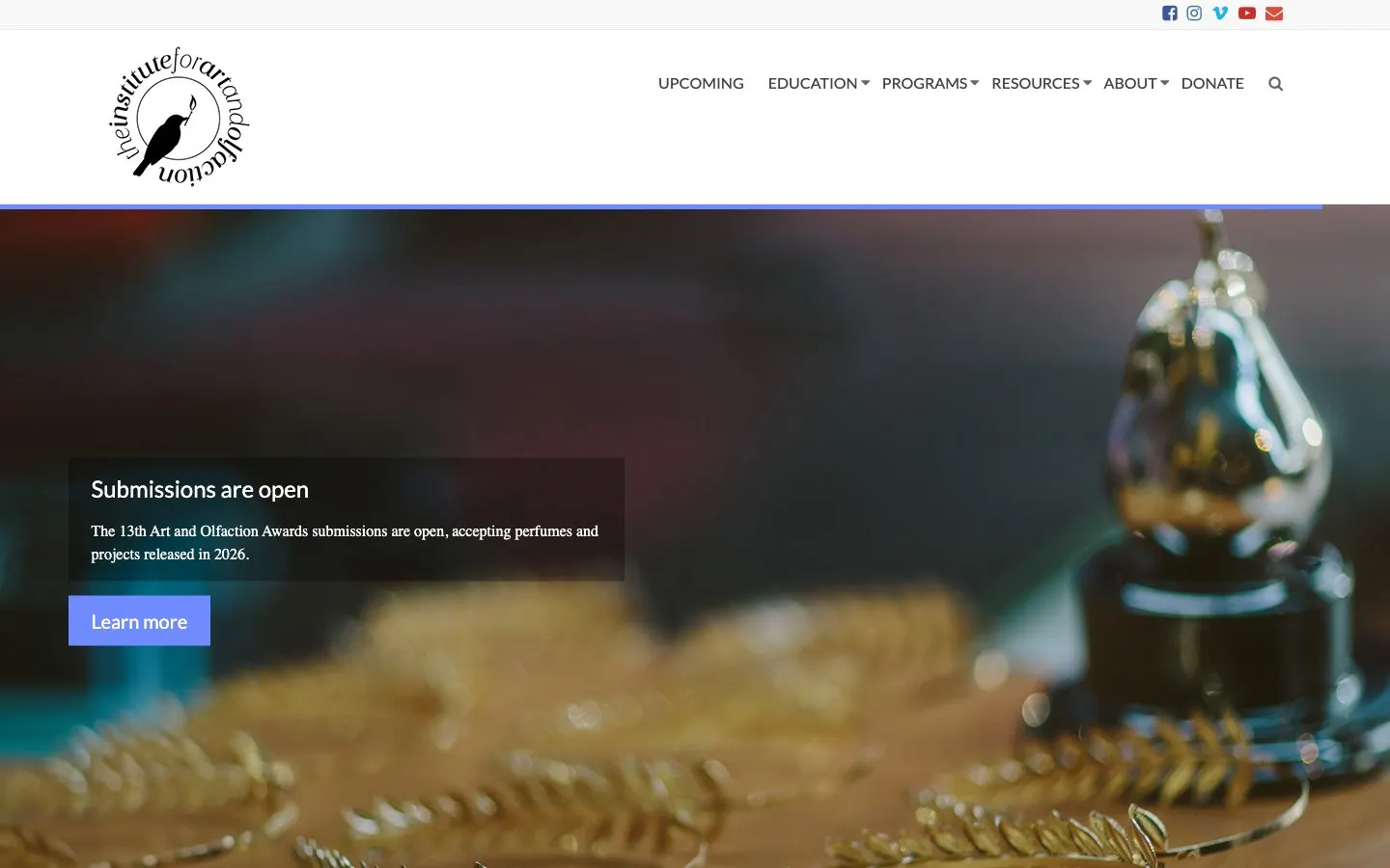 Il sito di The Institute for Art and Olfaction