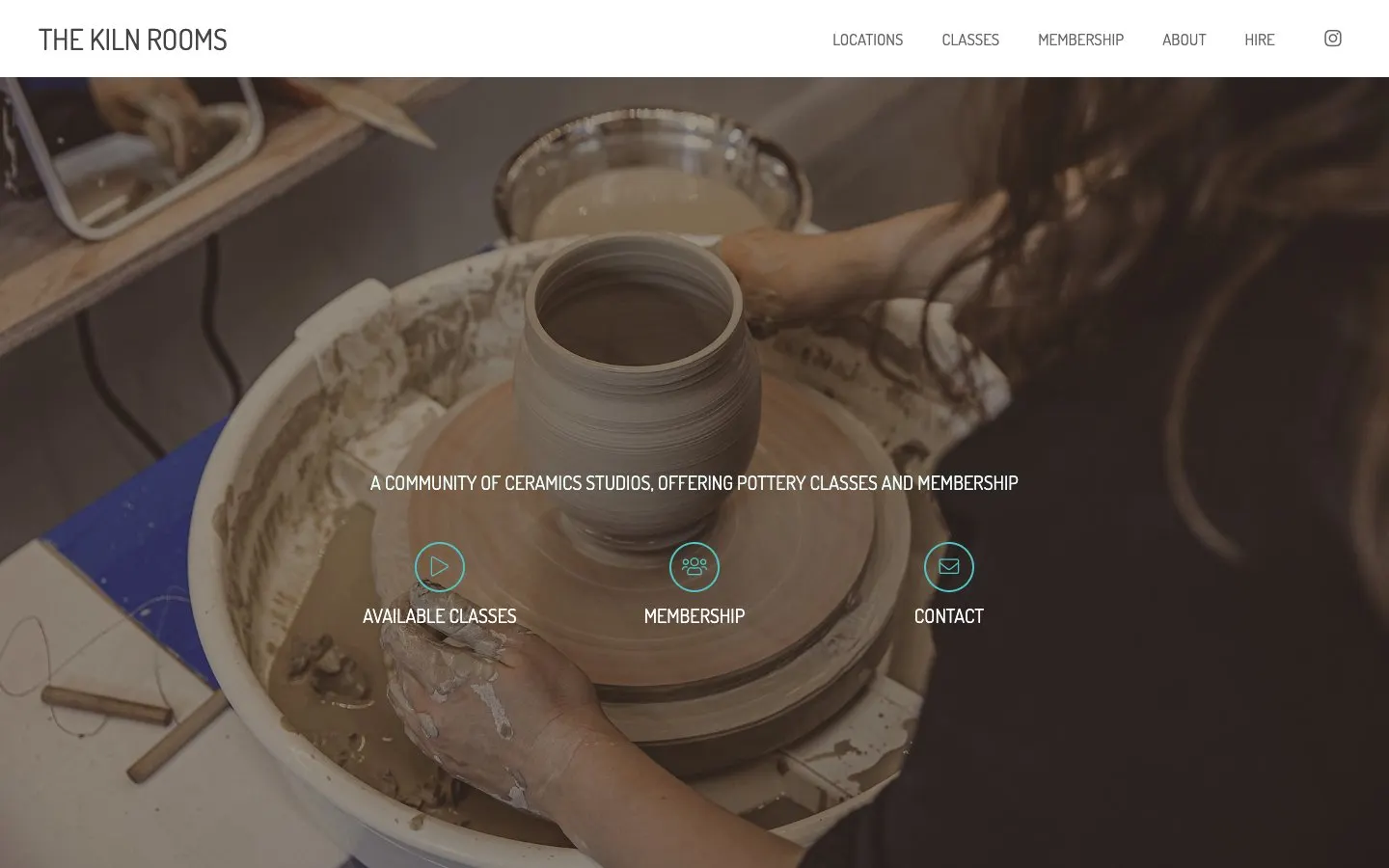The website of The Kiln Rooms