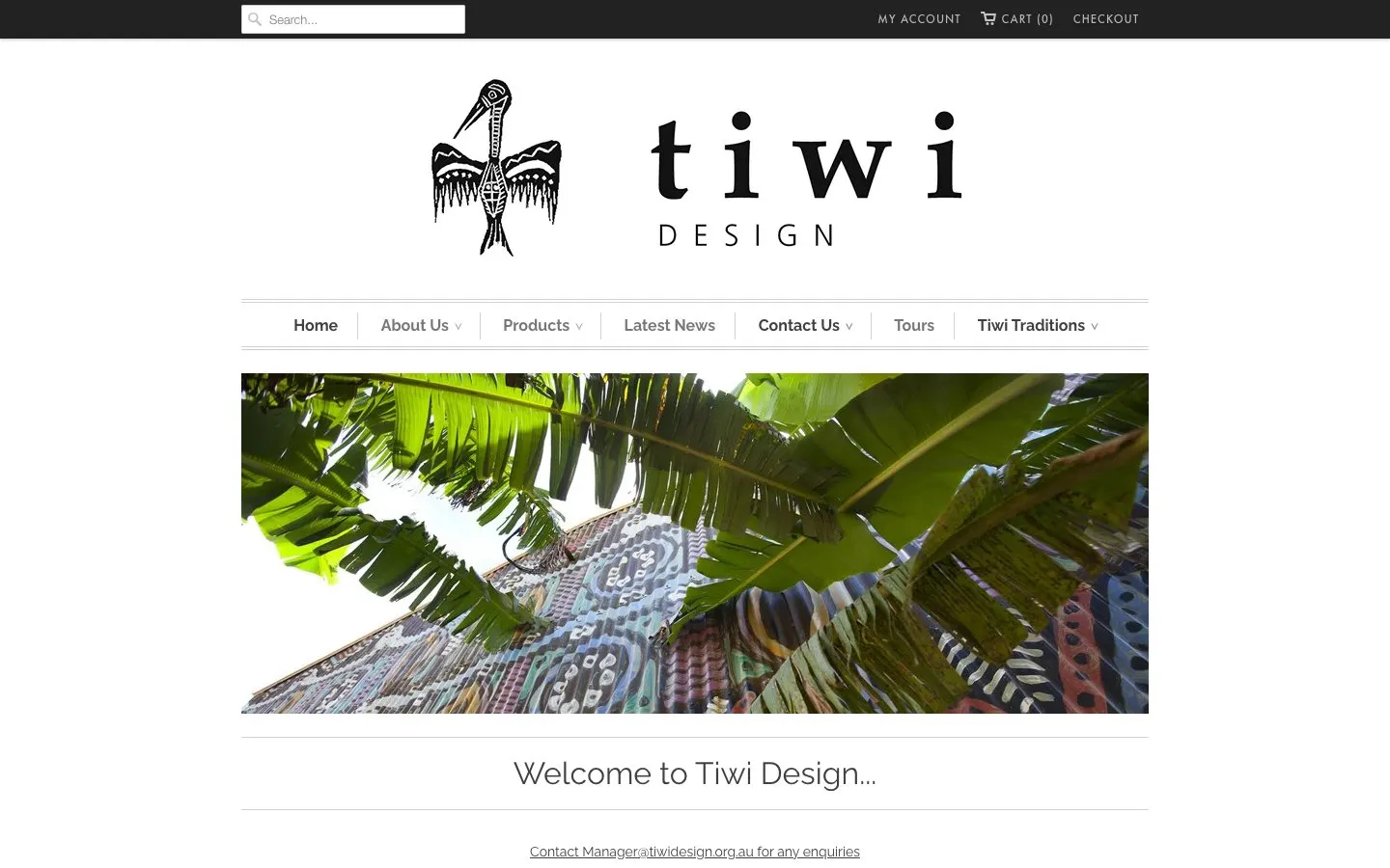 El sitio web de Tiwi Design