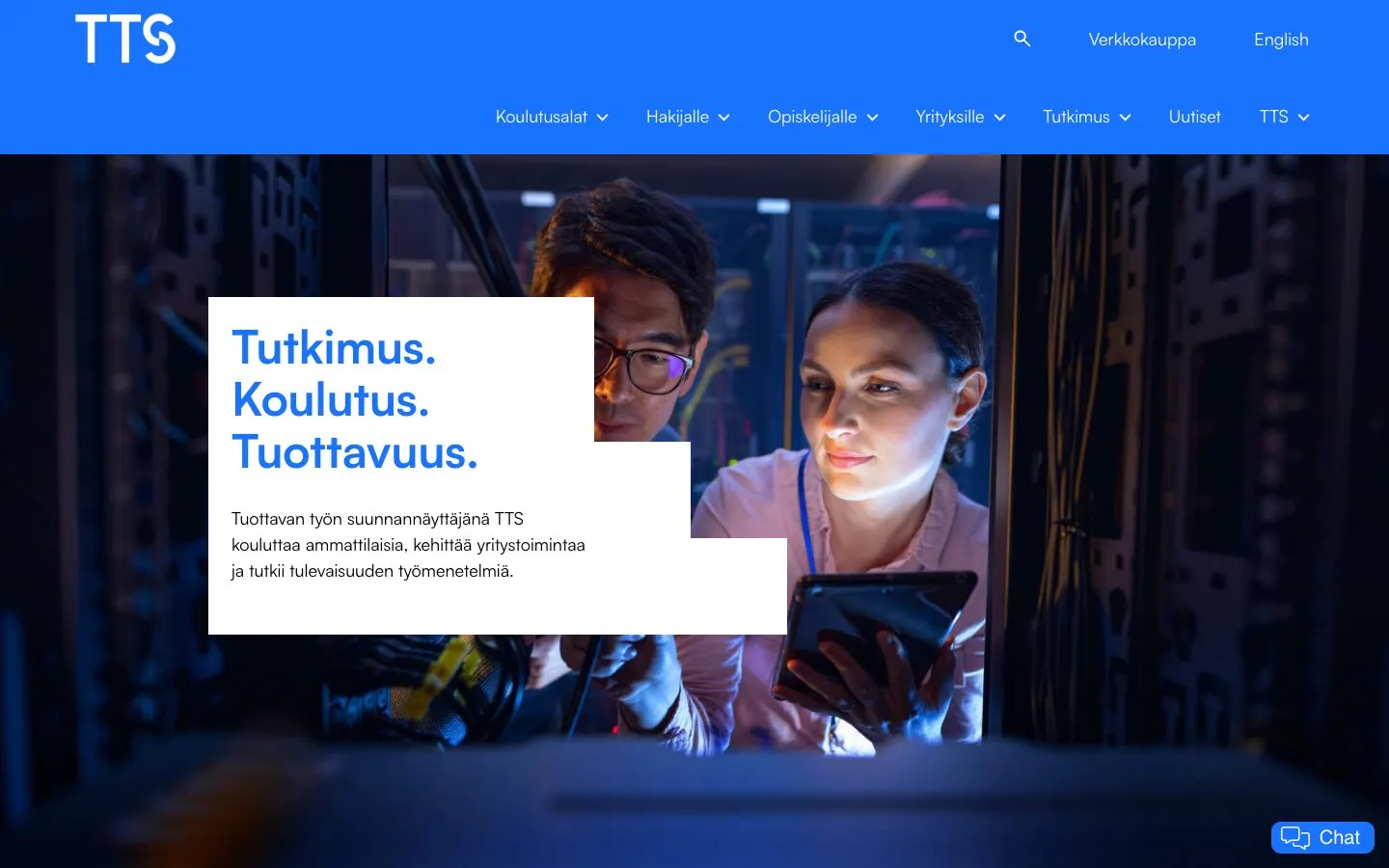 The website of TTS Työtehoseura