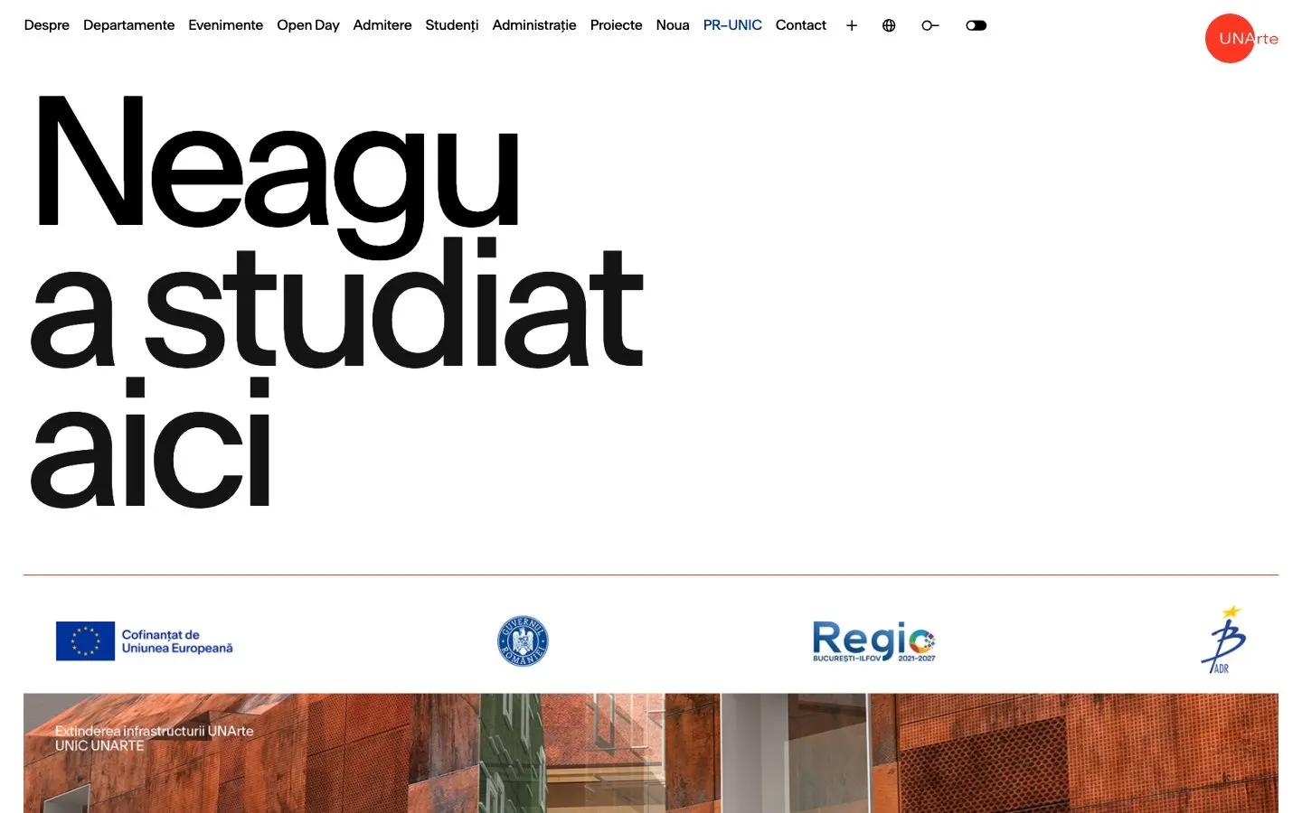 Die Website von UNArte