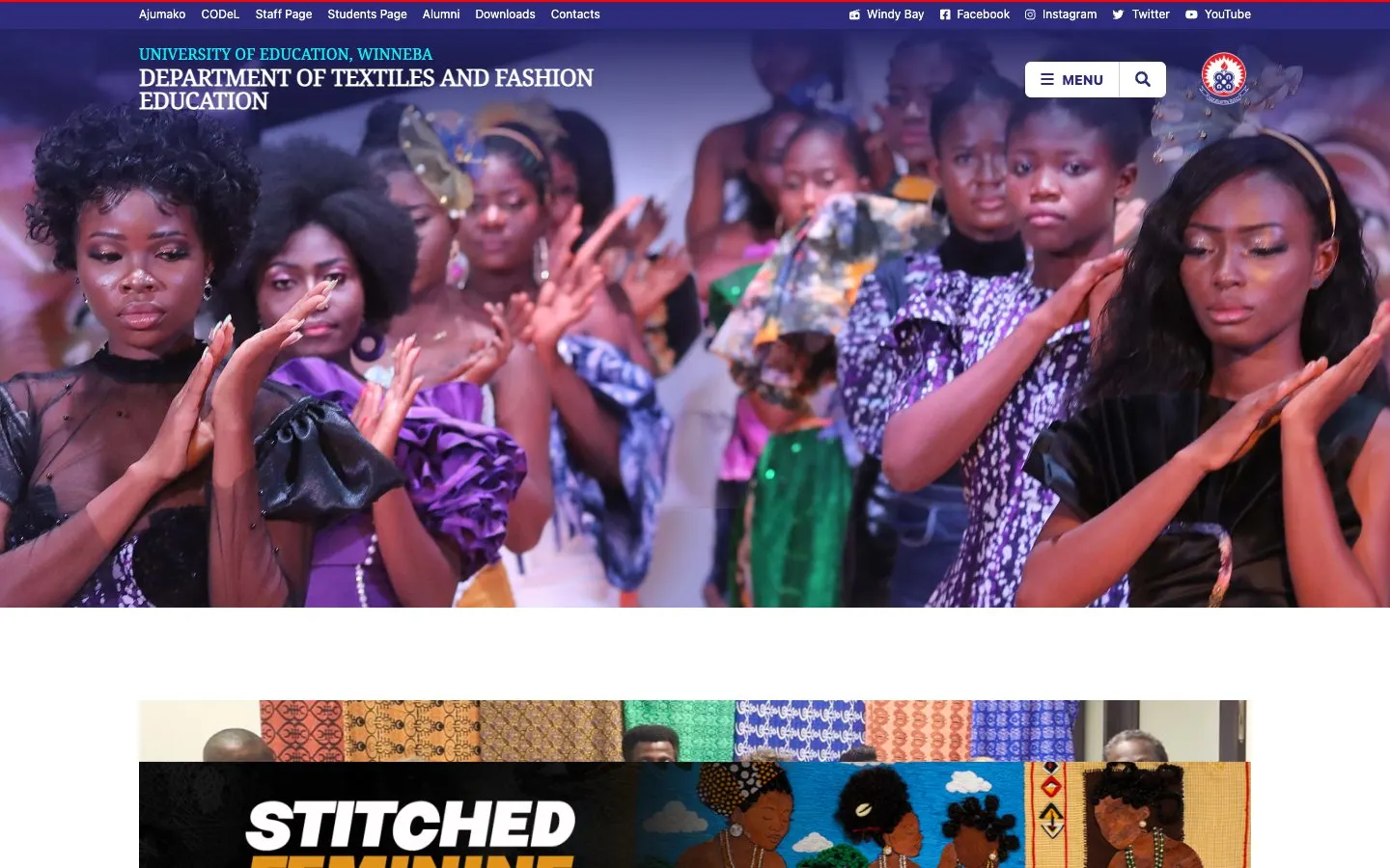 The website of University of Education, Winneba – Textiles and Fashion Education / Clothing and Textiles Education