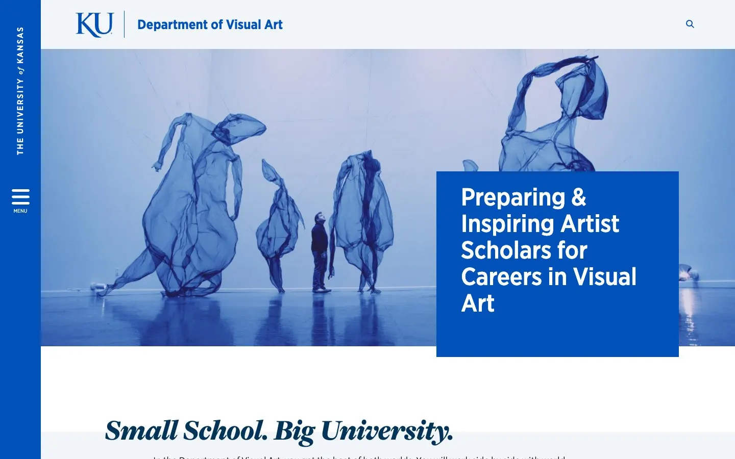 Le site de University of Kansas – Department of Visual Art and Department of Design