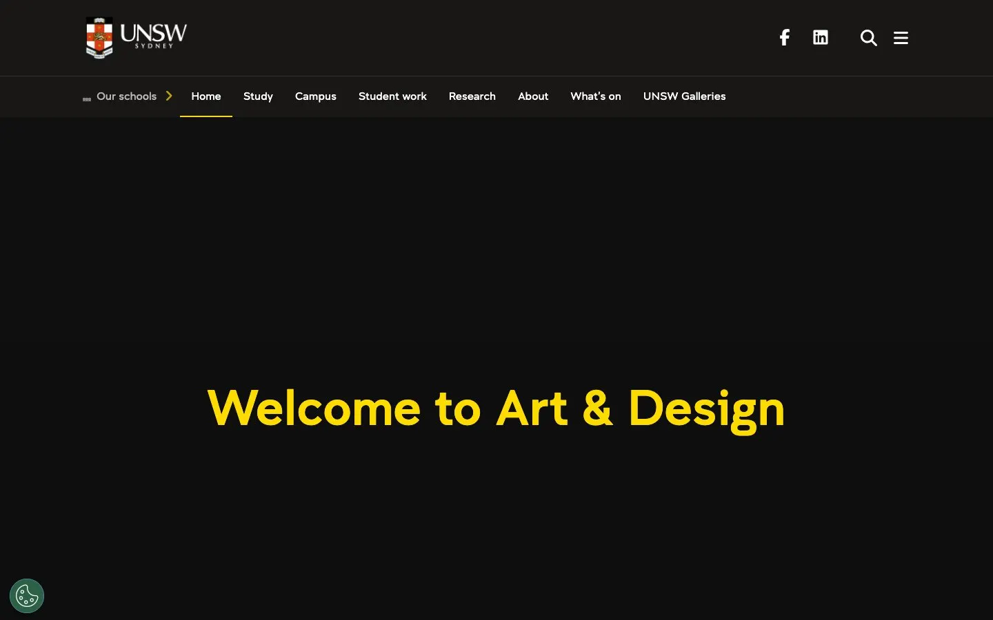 The website of UNSW School of Art & Design