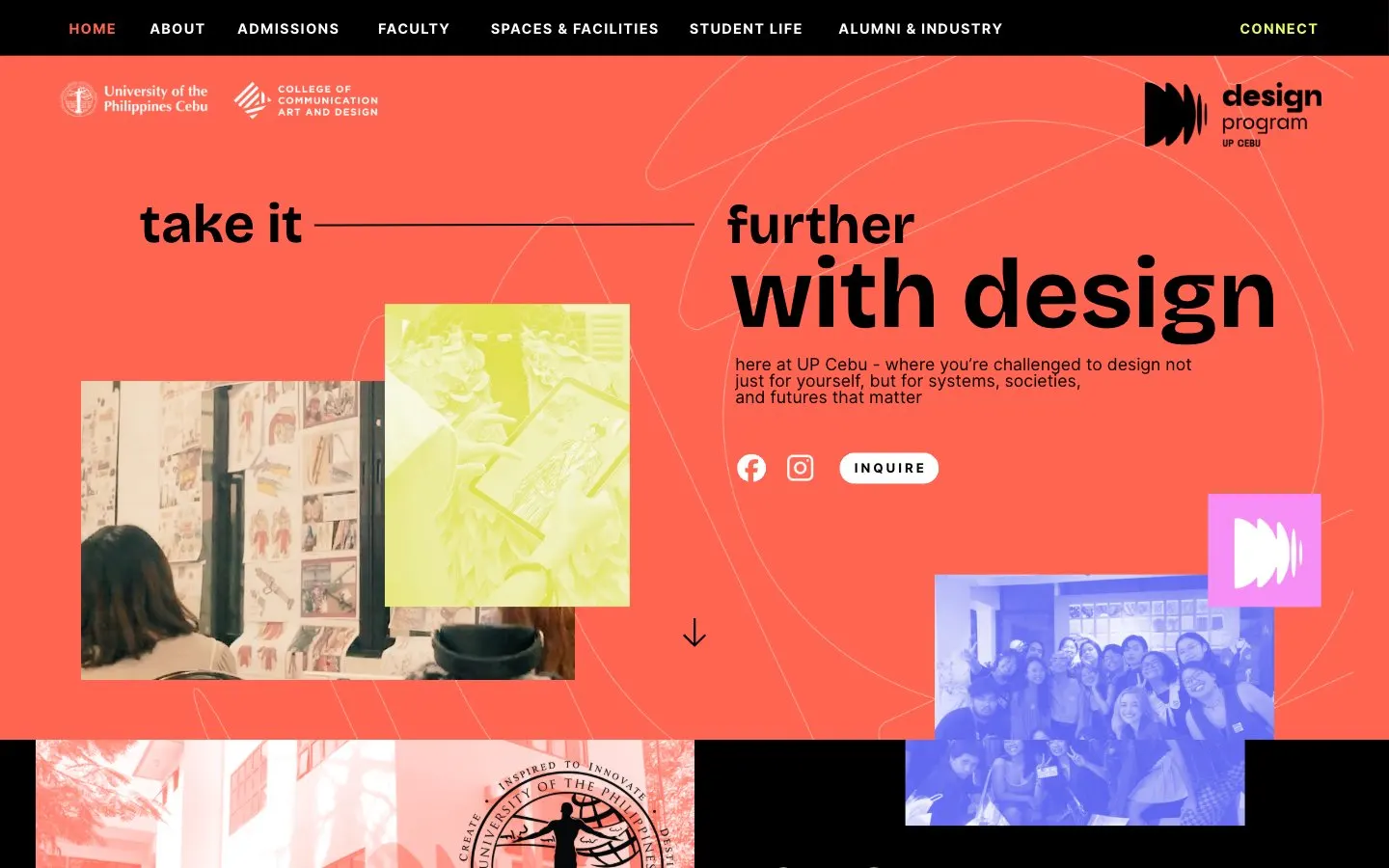 The website of UP Cebu – Product Design