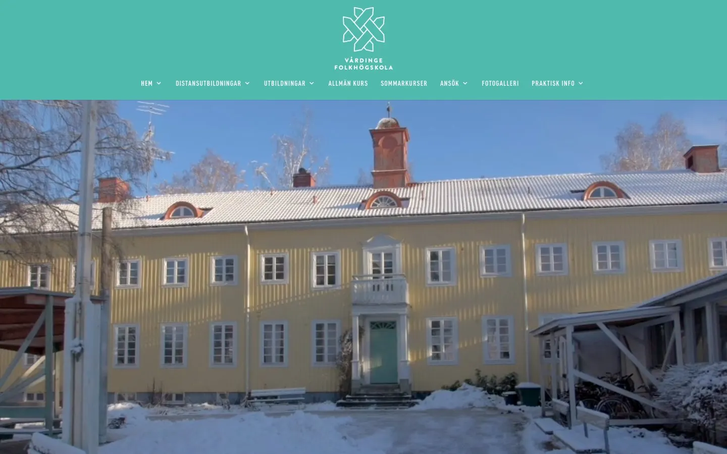 The website of Vårdinge folkhögskola