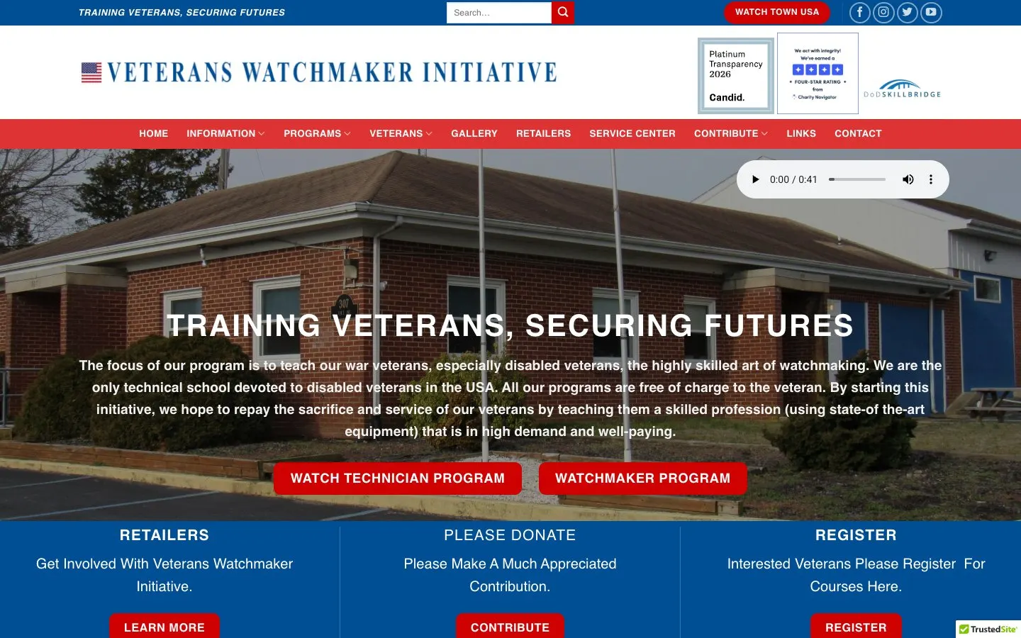 Il sito di Veterans Watchmaker Initiative