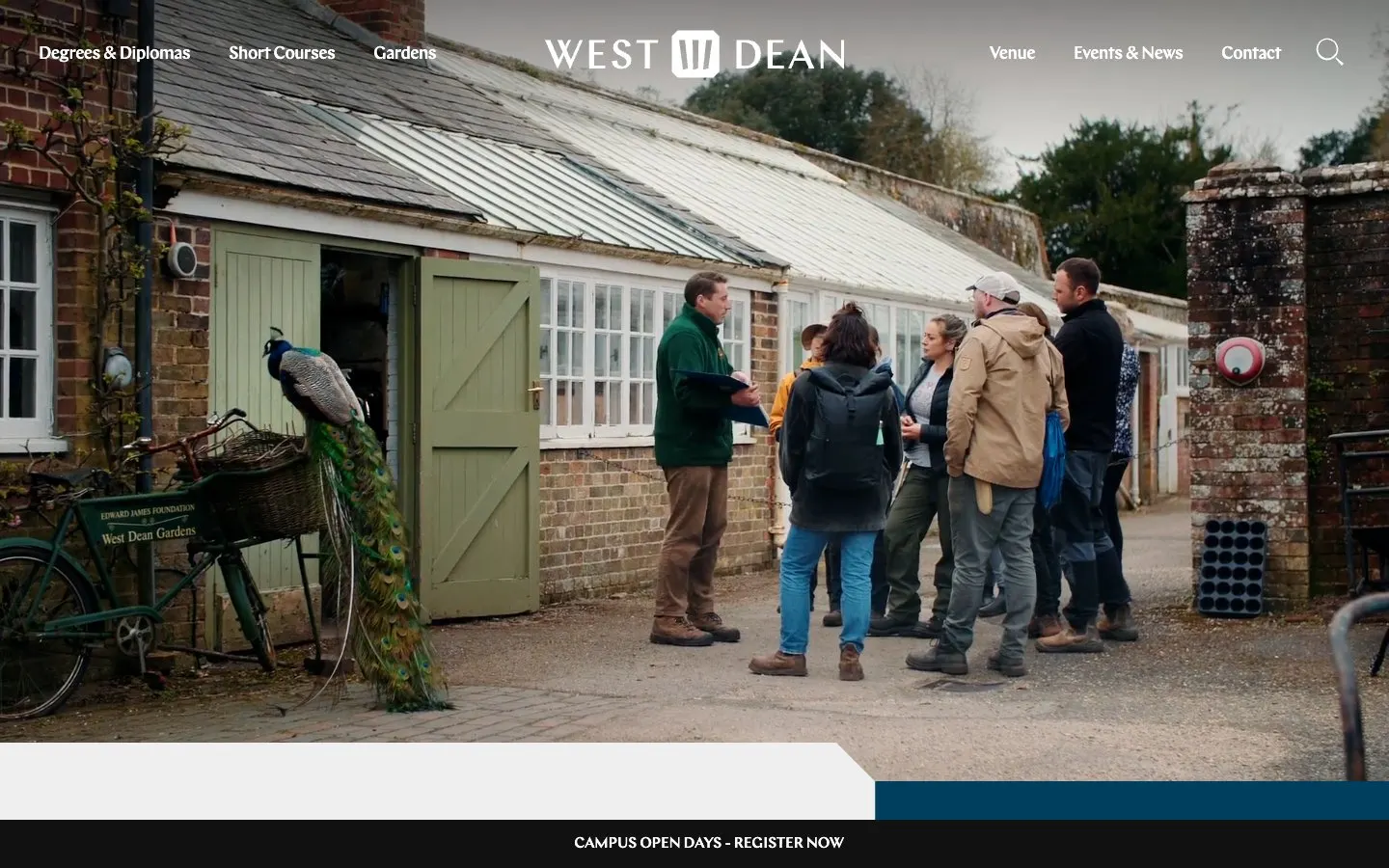 The website of West Dean College