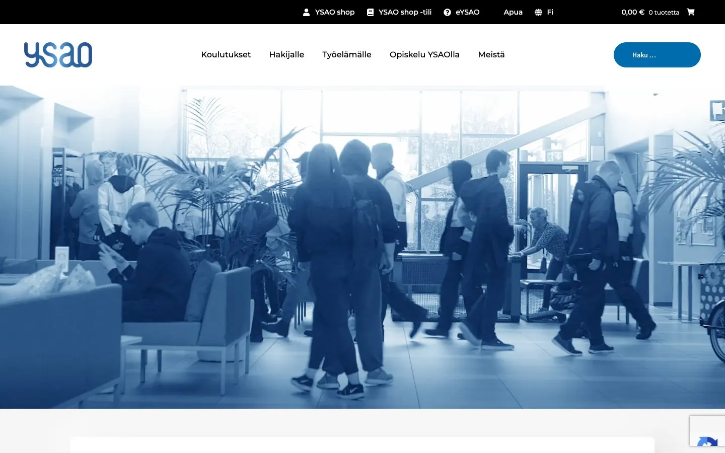 Die Website von Ylä-Savon ammattiopisto (YSAO)